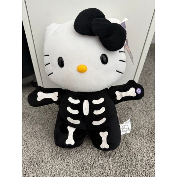 Hello Kitty Other - Hello Kitty Halloween Plush Side Stepper Skeleton